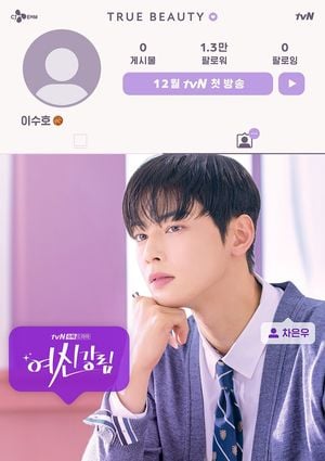 “顔面国宝”ASTRO・チャウヌのツンデレ「脳セク」魅力炸裂！「恋の三角関係」韓国ドラマ『女神降臨』イケメン対決から目が離せない！の画像