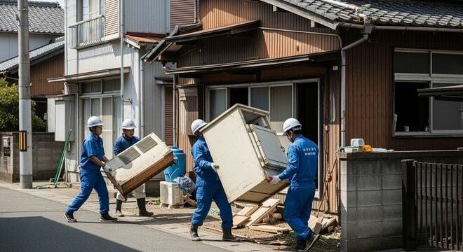 引っ越し作業
