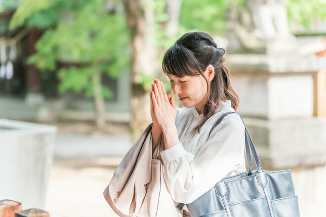通勤途中の参拝